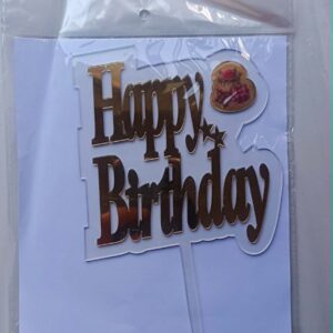 3D موتيف تزيين كعك Happy Birthday ref:PIK009
