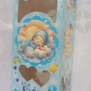 علبة حلويات مزيود طويلة 50 قطعة Ref:BT005